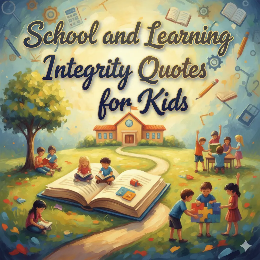 School and Learning Integrity Quotes for Kids