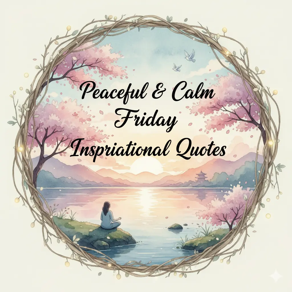 Peaceful & Calm Friday Inspirational Quotes