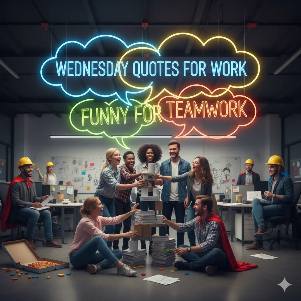 Wednesday Quotes for Work Funny for Teamwork