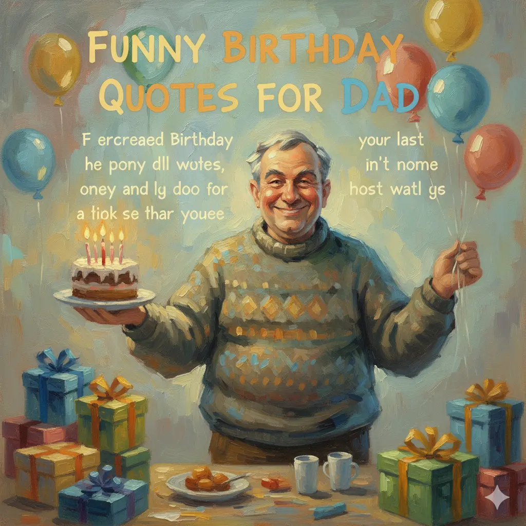 Funny Birthday Quotes for Dad