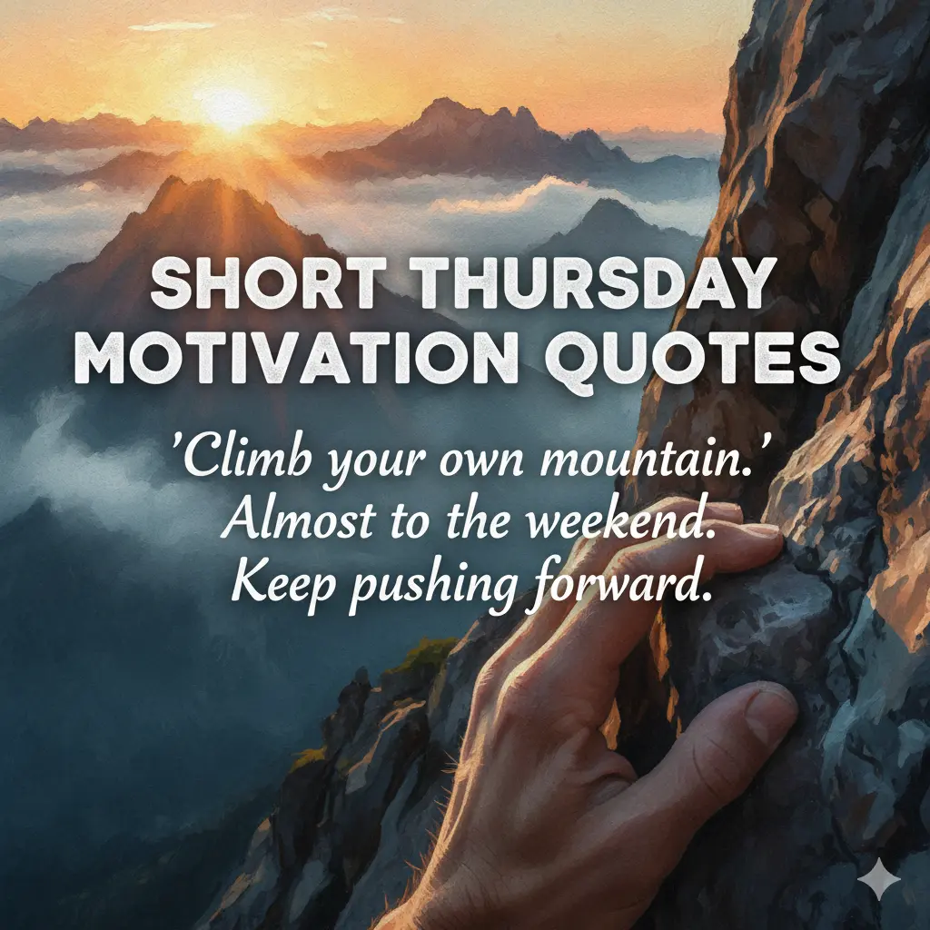 Short Thursday Motivation Quotes