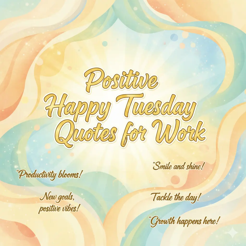 Positive Happy Tuesday Quotes for Work