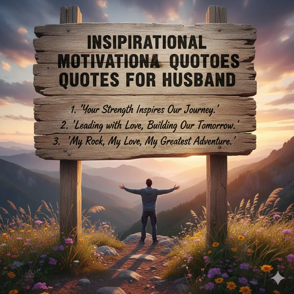Inspirational Motivational Quotes for Husband 
