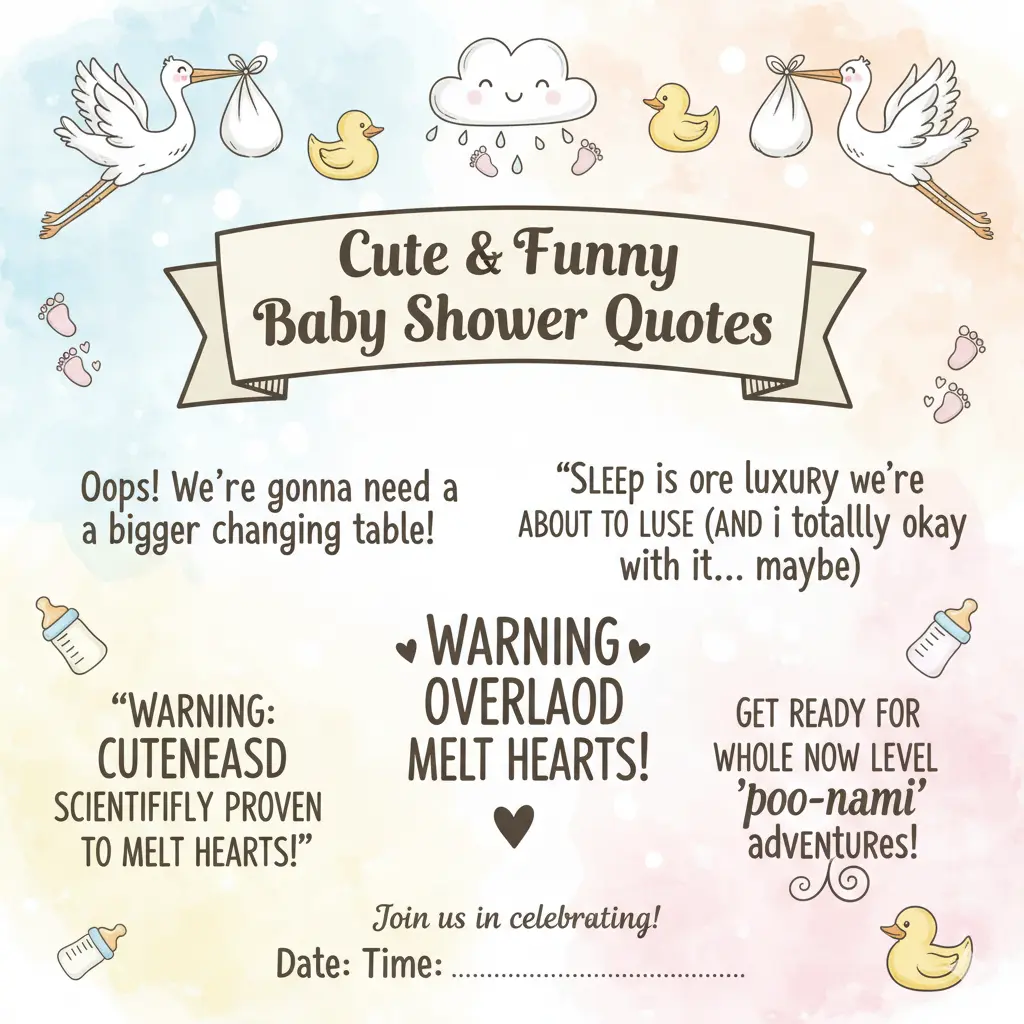 Cute & Funny Baby Shower Quotes