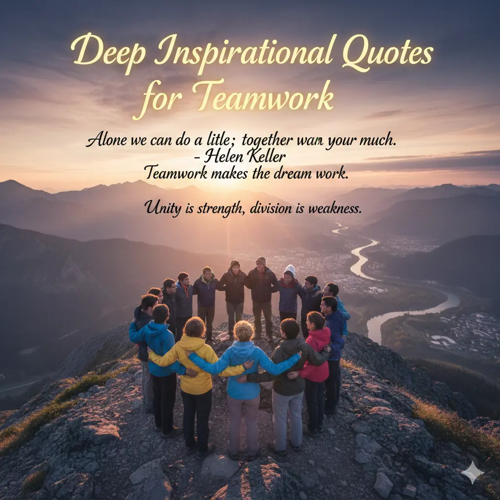 Deep Inspirational Quotes for Teamwork