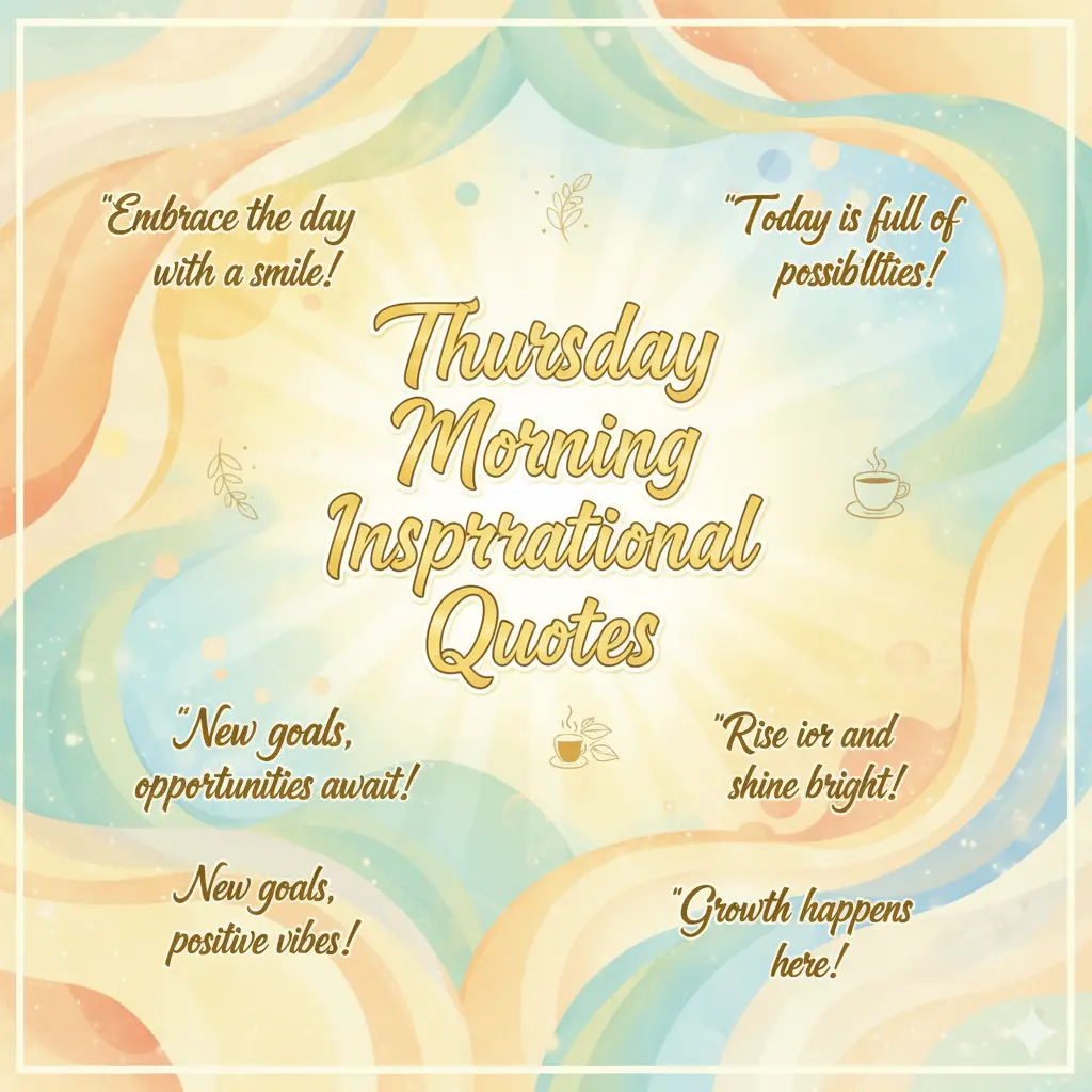Thursday Morning Inspirational Quotes