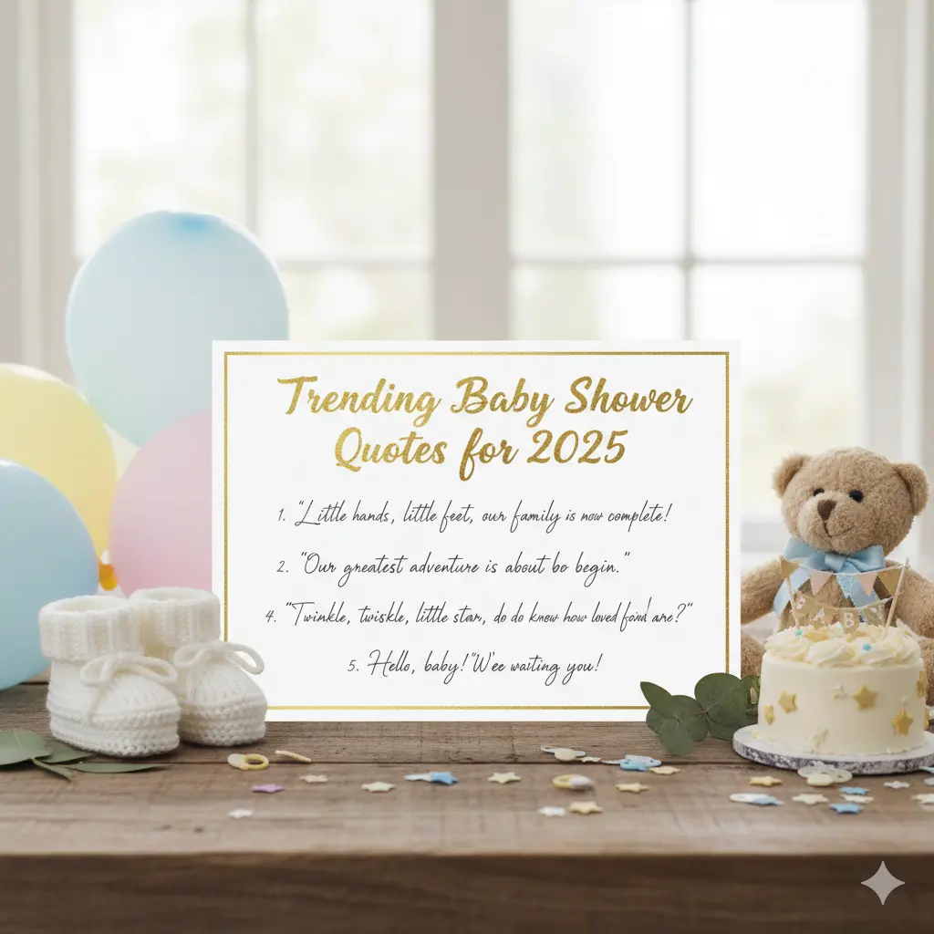 Trending Baby Shower Quotes for 2025