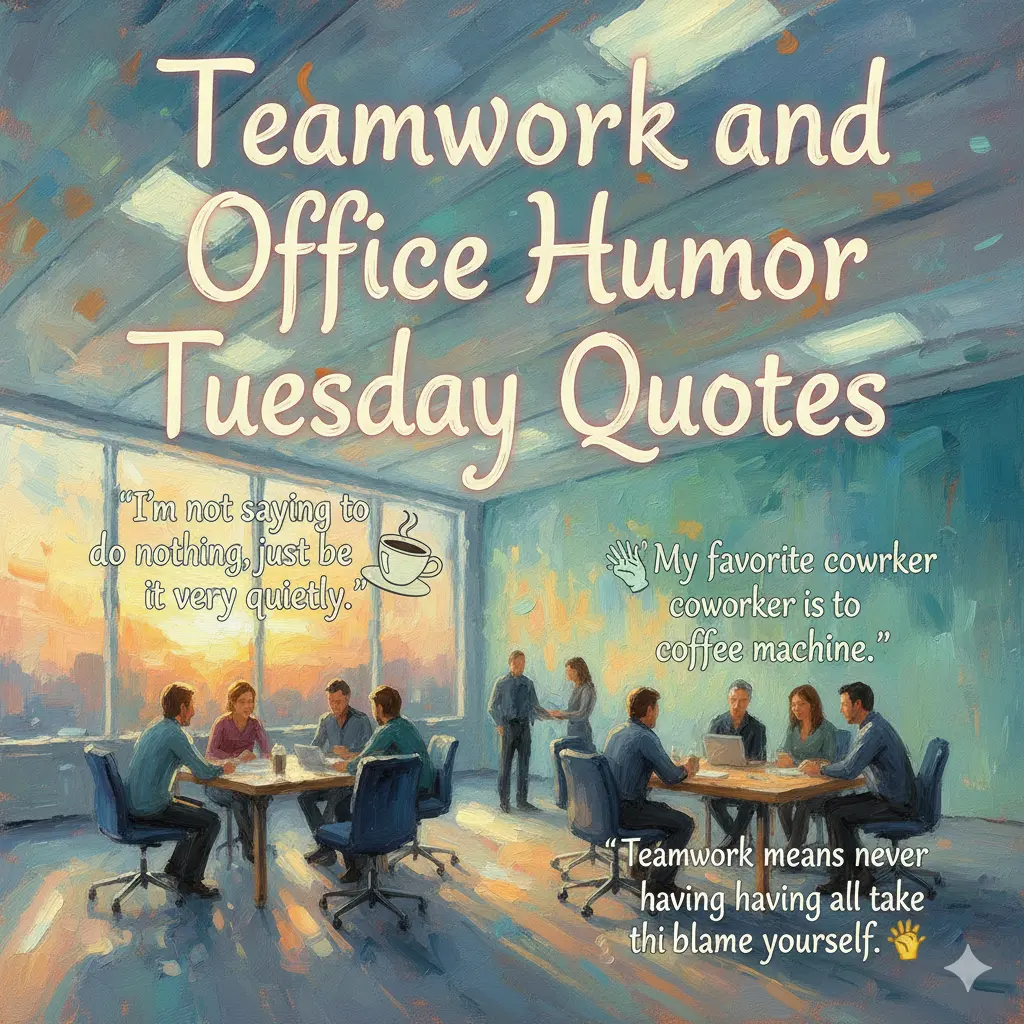 Teamwork and Office Humor Tuesday Quotes