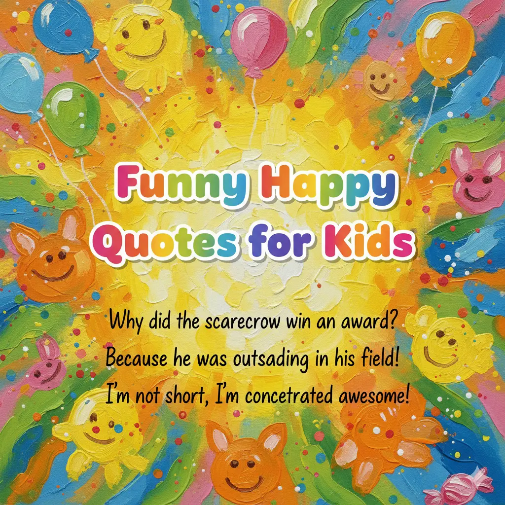 Funny Happy Quotes for Kids
