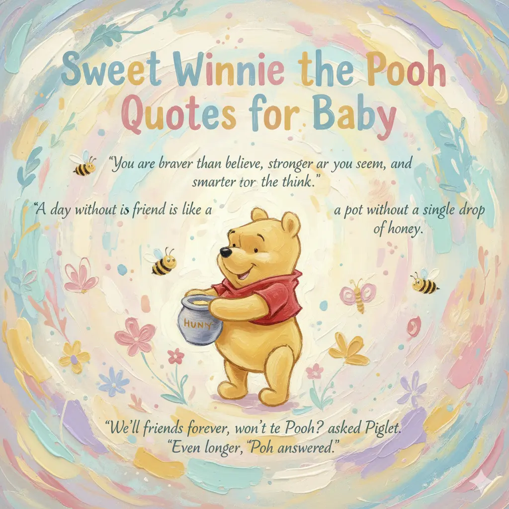Sweet Winnie the Pooh Quotes for Baby