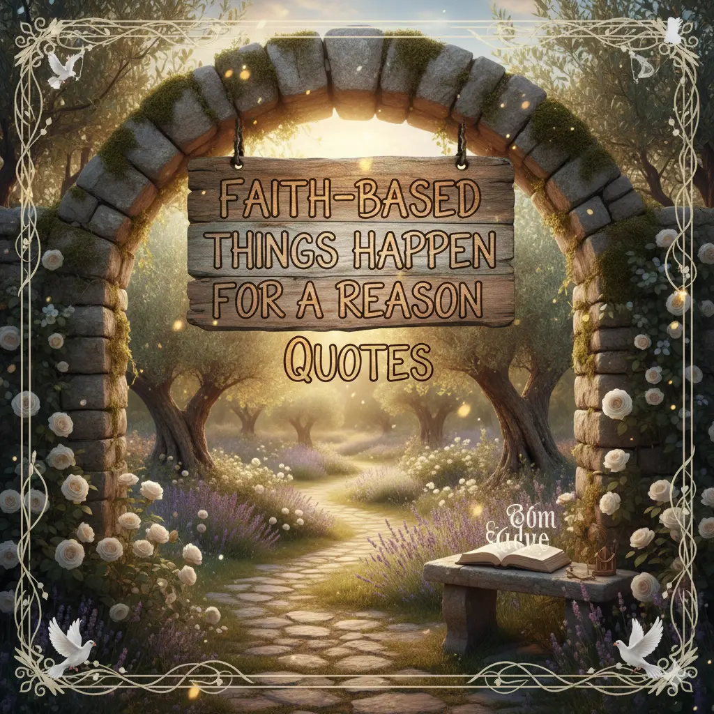 Faith-Based Things Happen for a Reason Quotes