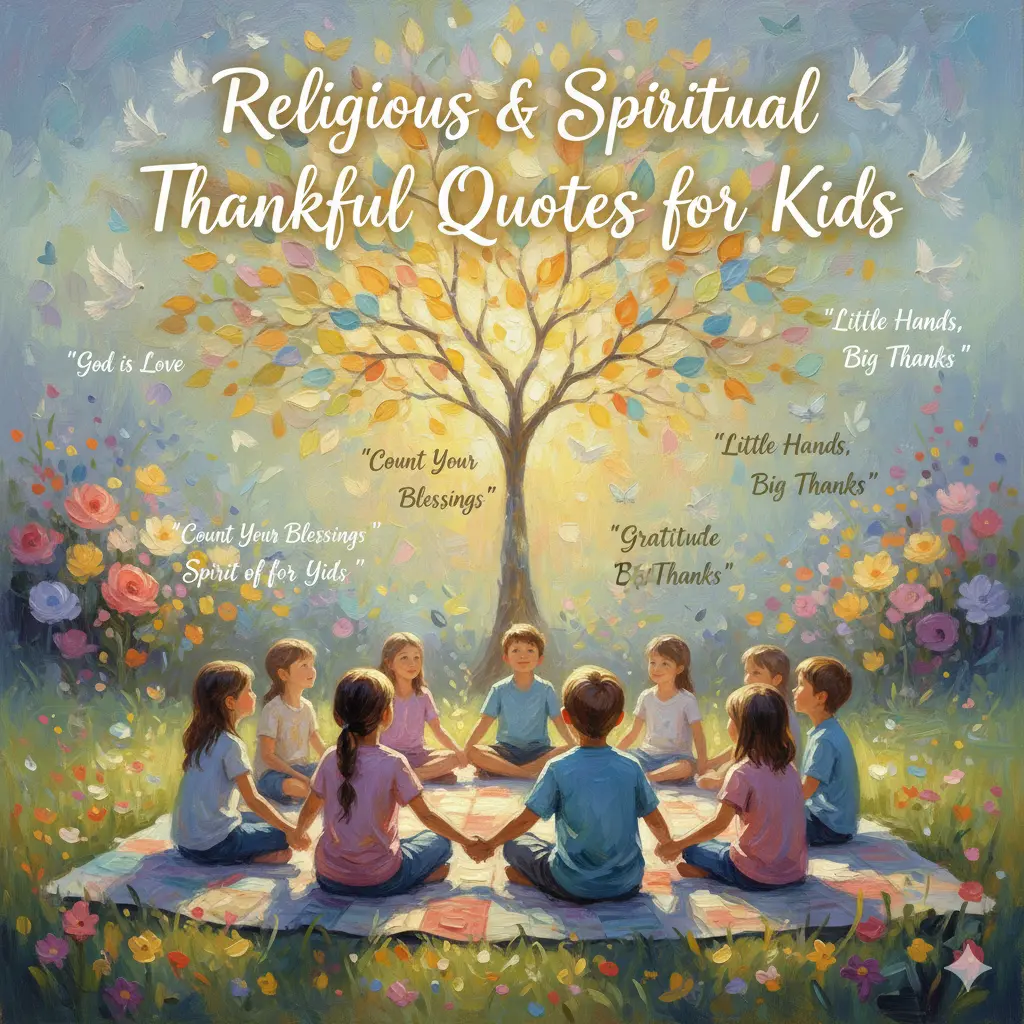 Religious & Spiritual Thankful Quotes for Kids