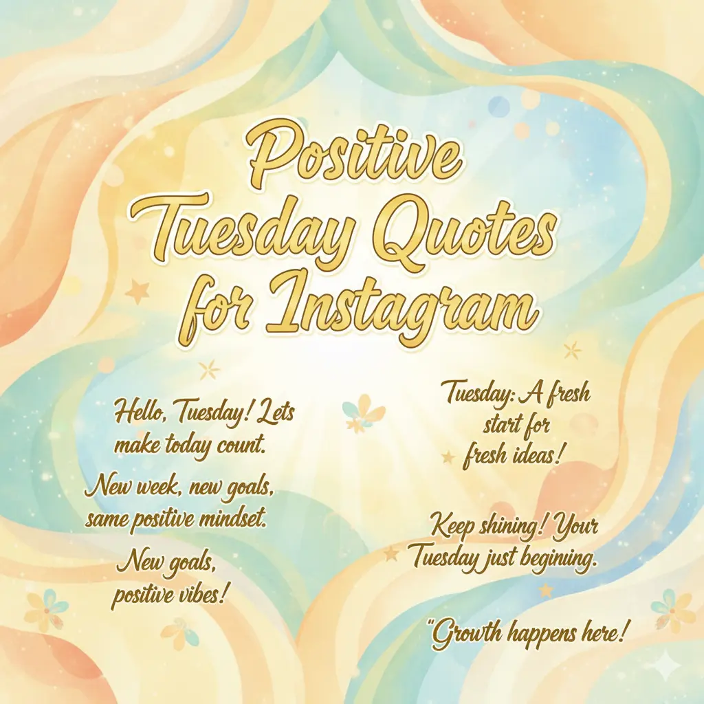 Positive Tuesday Quotes for Instagram