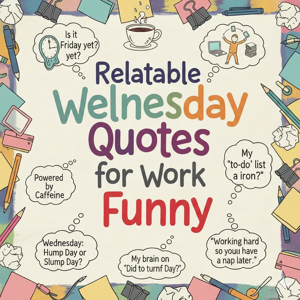 Relatable Wednesday Quotes for Work Funny