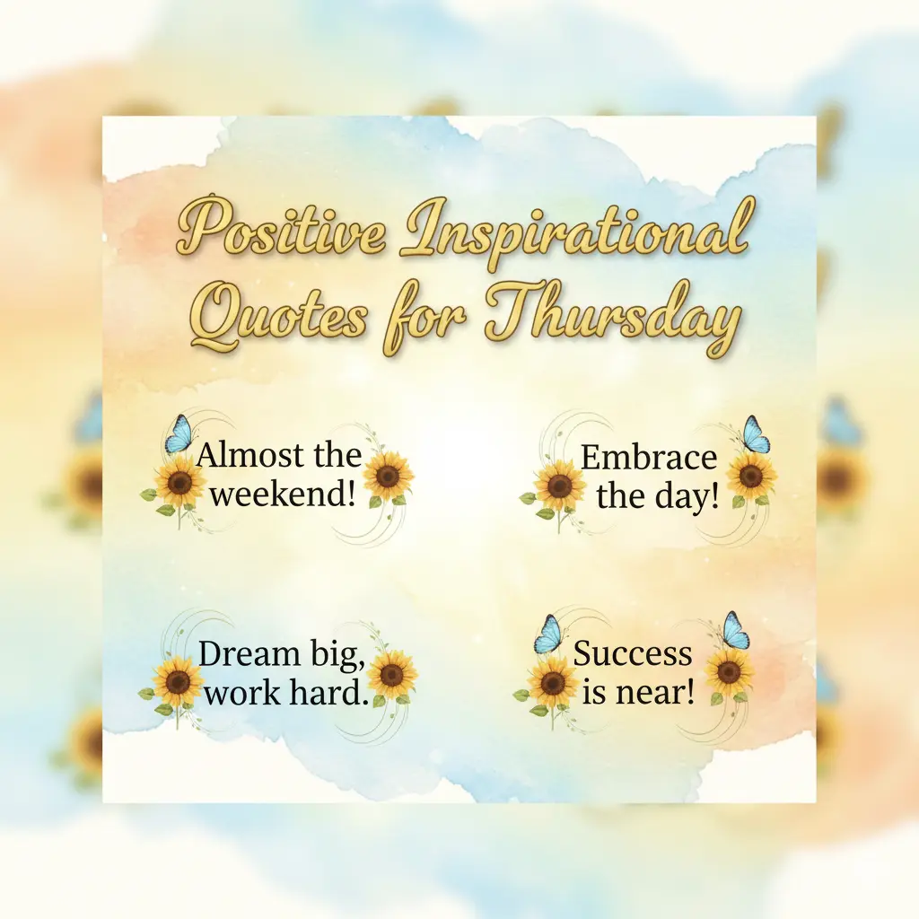 Positive Inspirational Quotes for Thursday