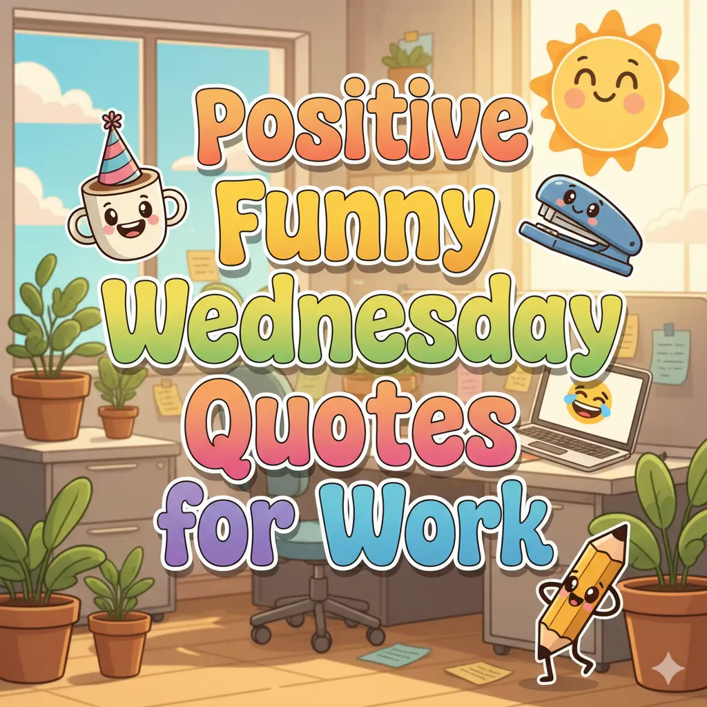 Positive Funny Wednesday Quotes for Work