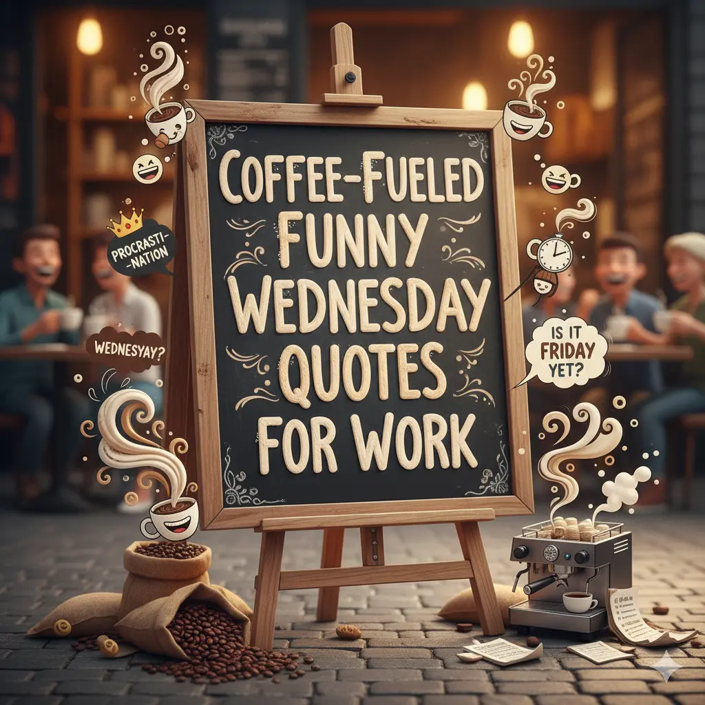 Coffee-Fueled Funny Wednesday Quotes for Work