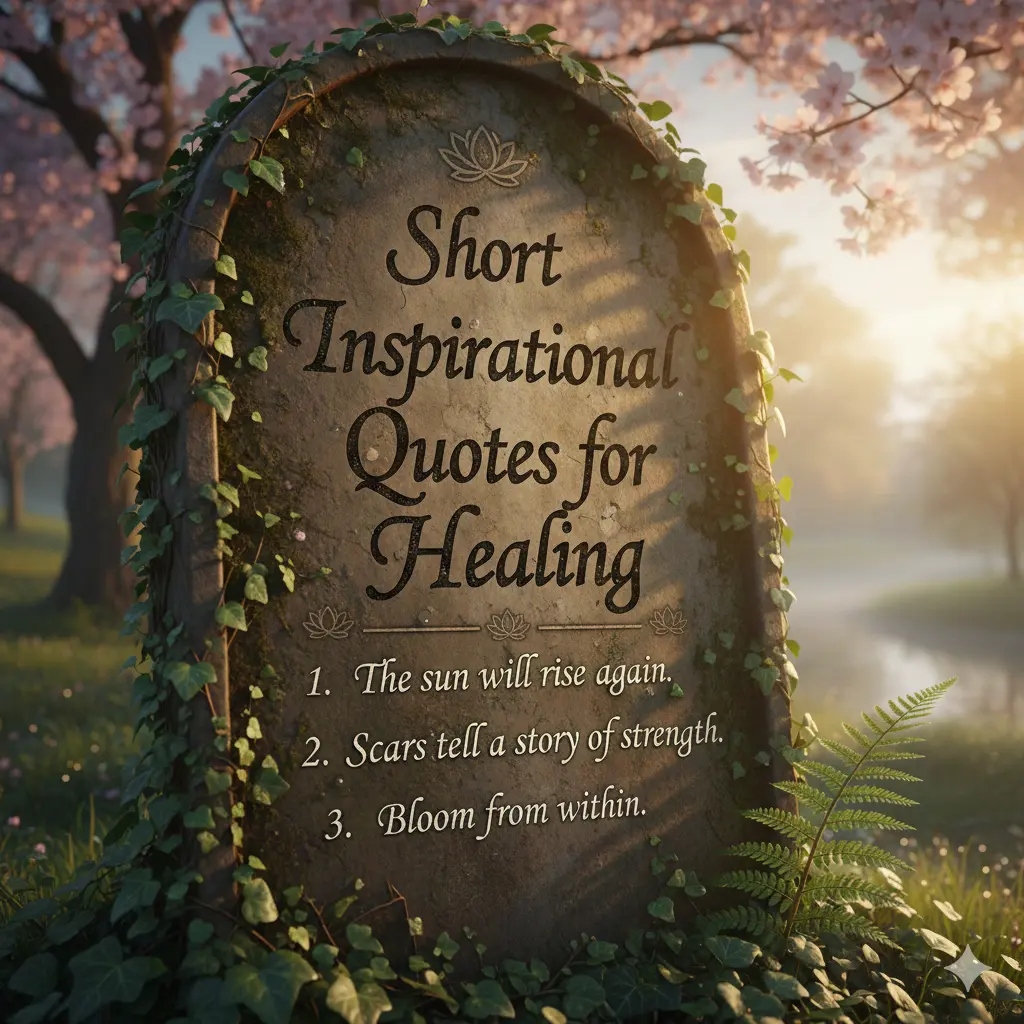 Short Inspirational Quotes for Healing 