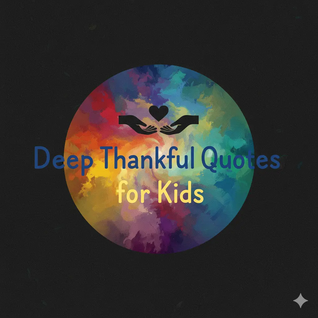 Deep Thankful Quotes for Kids