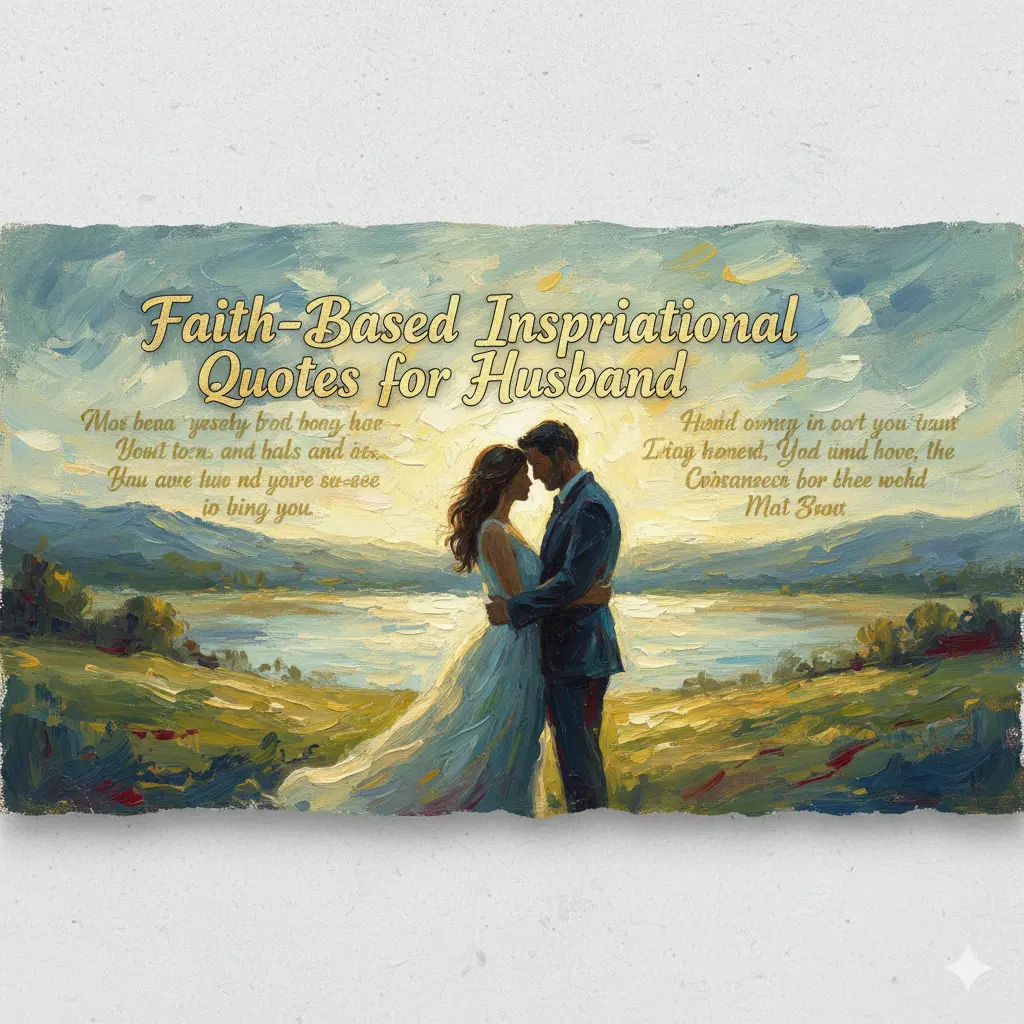 Faith-Based Inspirational Quotes for Husband 