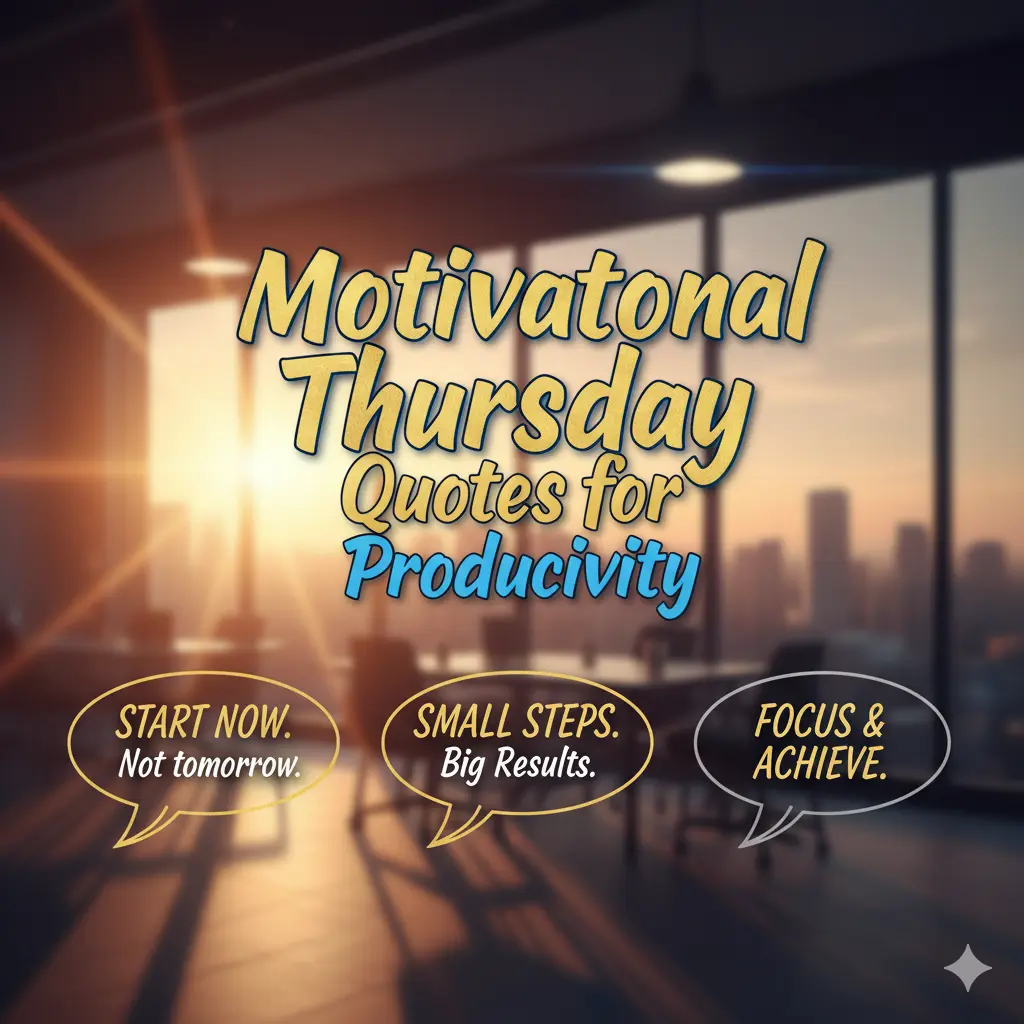 Motivational Thursday Quotes for Productivity