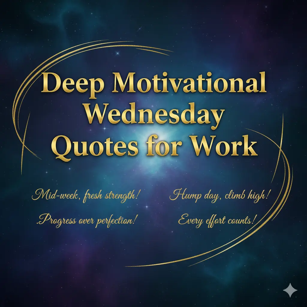 Deep Motivational Wednesday Quotes for Work