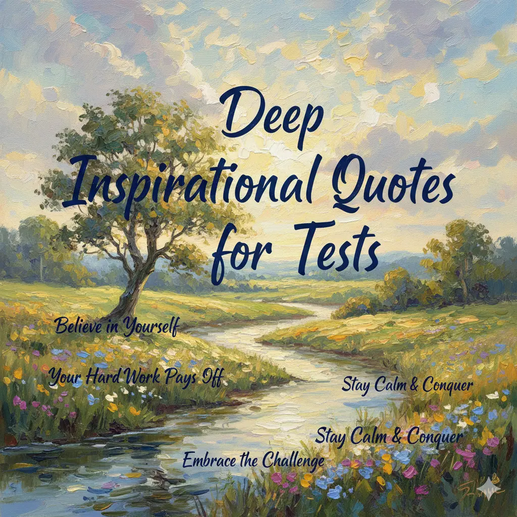 Deep Inspirational Quotes for Tests