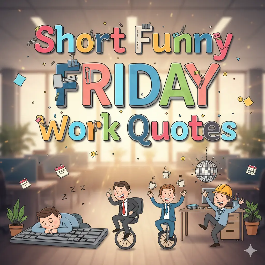 Short Funny Friday Work Quotes