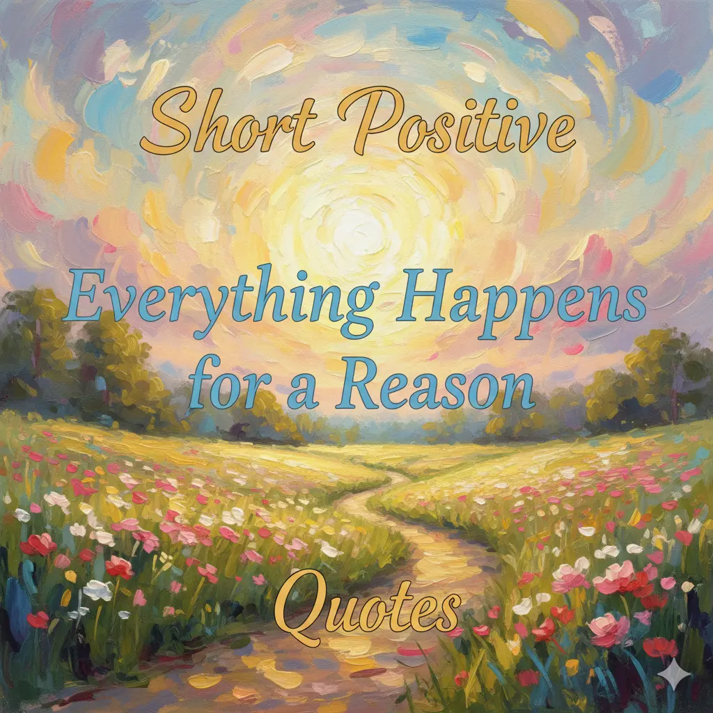 Short Positive Everything Happens for a Reason Quotes