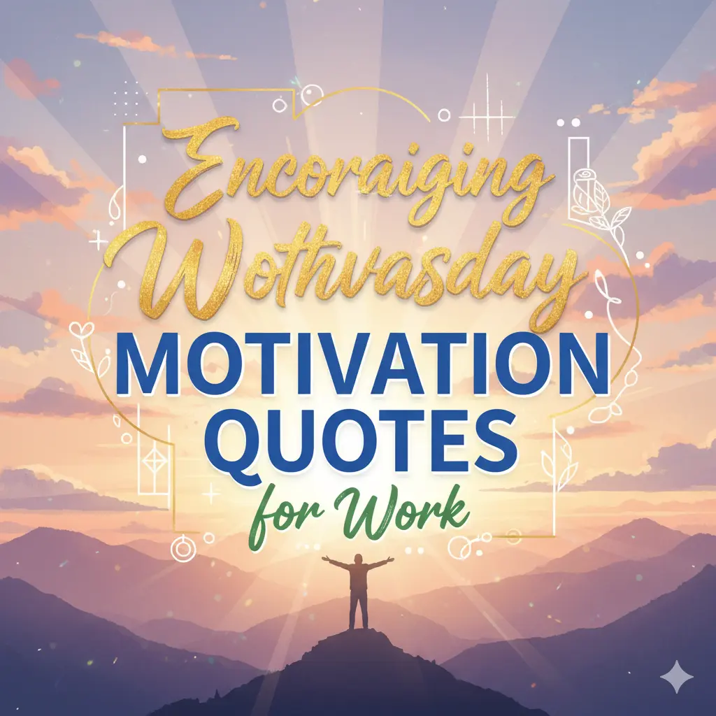 Encouraging Wednesday Motivation Quotes for Work