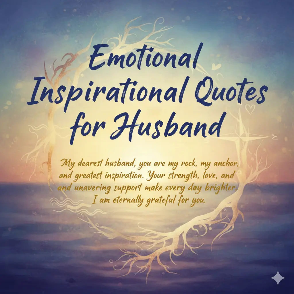 Emotional Inspirational Quotes for Husband 
