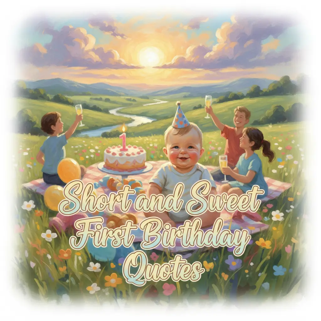 Short and Sweet First Birthday Quotes