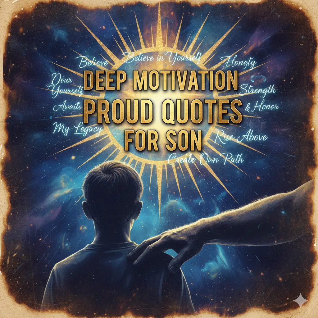 Deep Motivation Proud Quotes for Son 