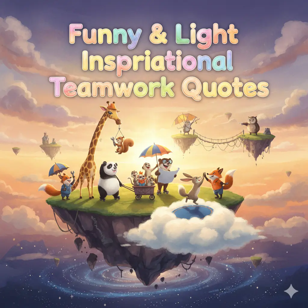 Funny & Light Inspirational Teamwork Quotes