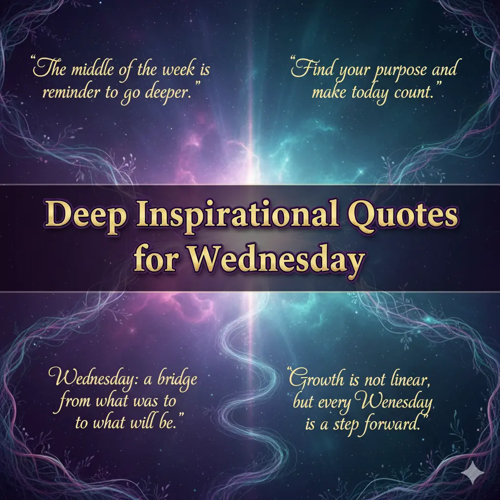 Deep Inspirational Quotes for Wednesday