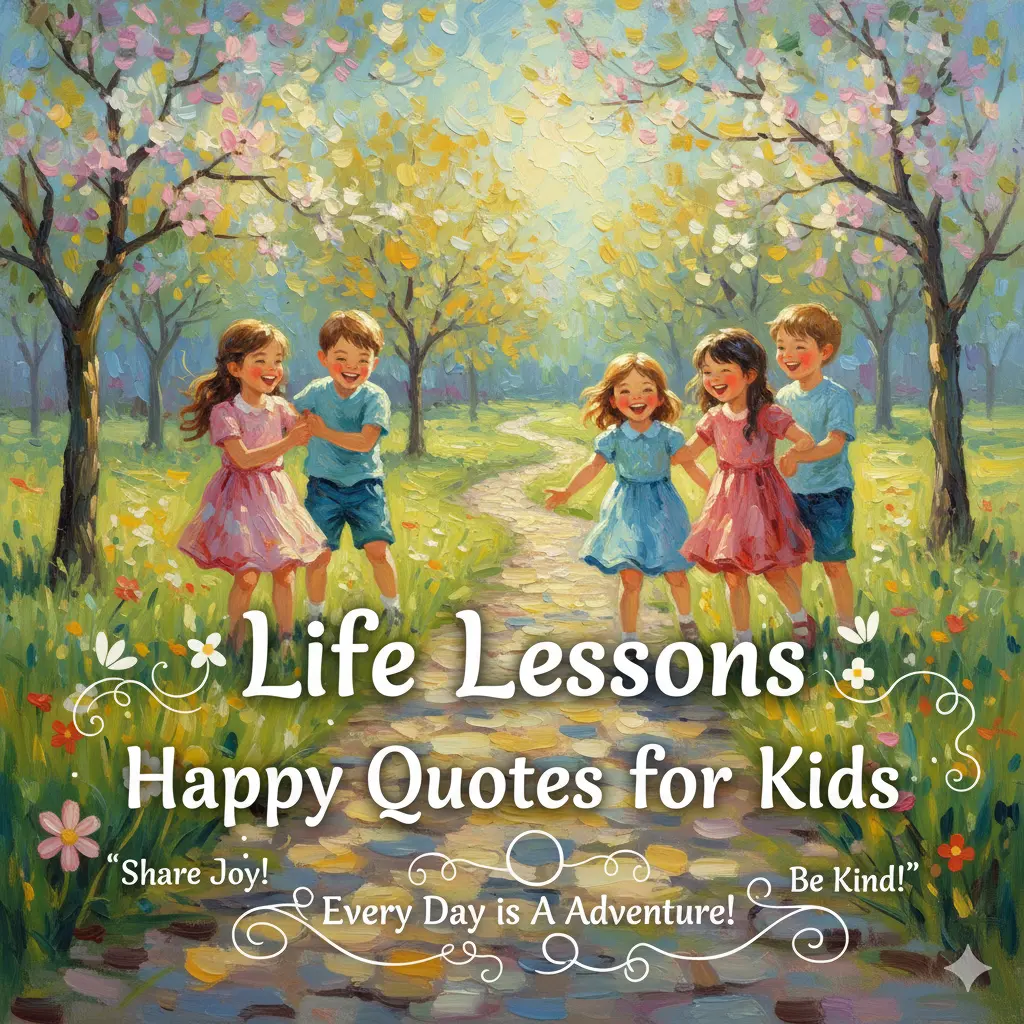 Life Lessons Happy Quotes for Kids
