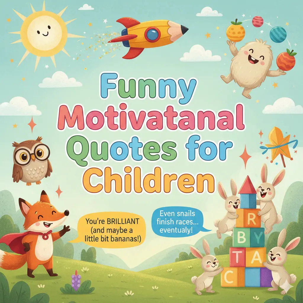  Funny Motivational Quotes for Children
