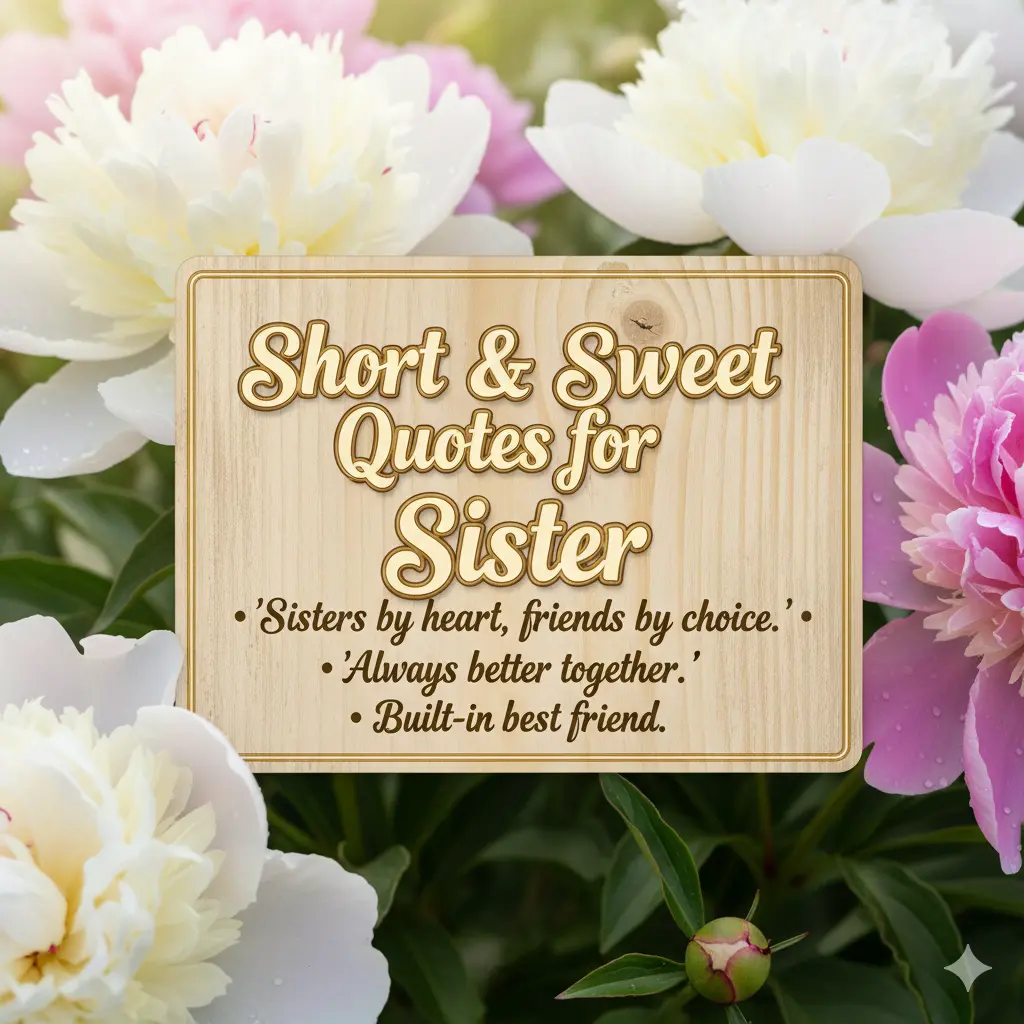 Short & Sweet Quotes for Sister
