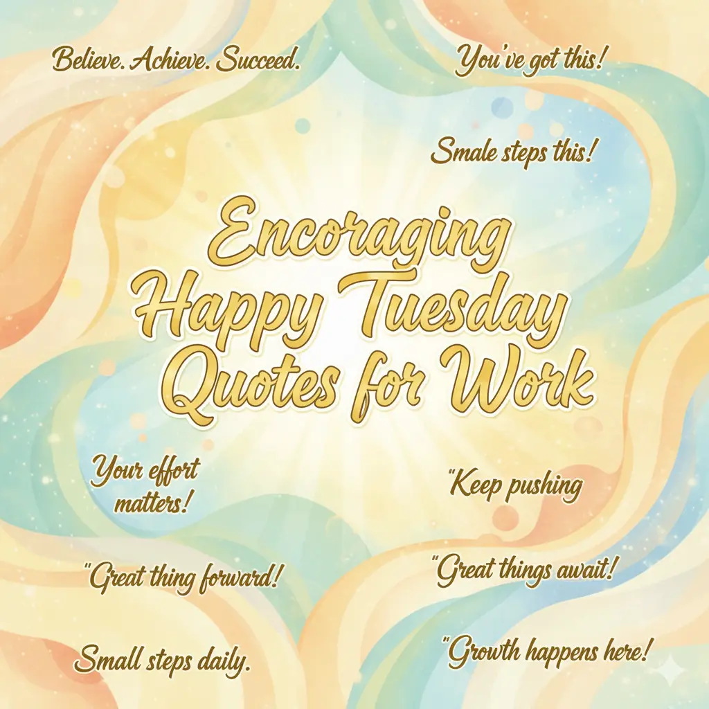 Encouraging Happy Tuesday Quotes for Work