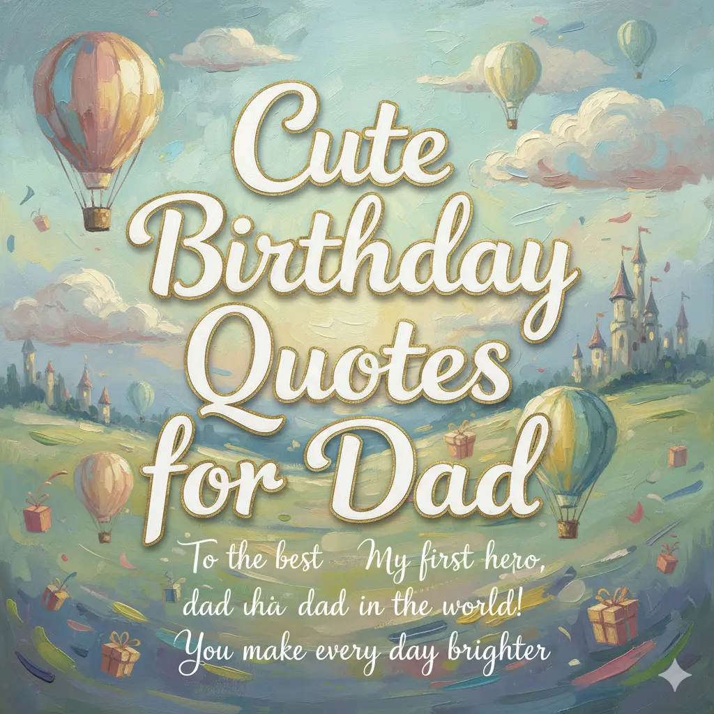 Cute Birthday Quotes for Dad