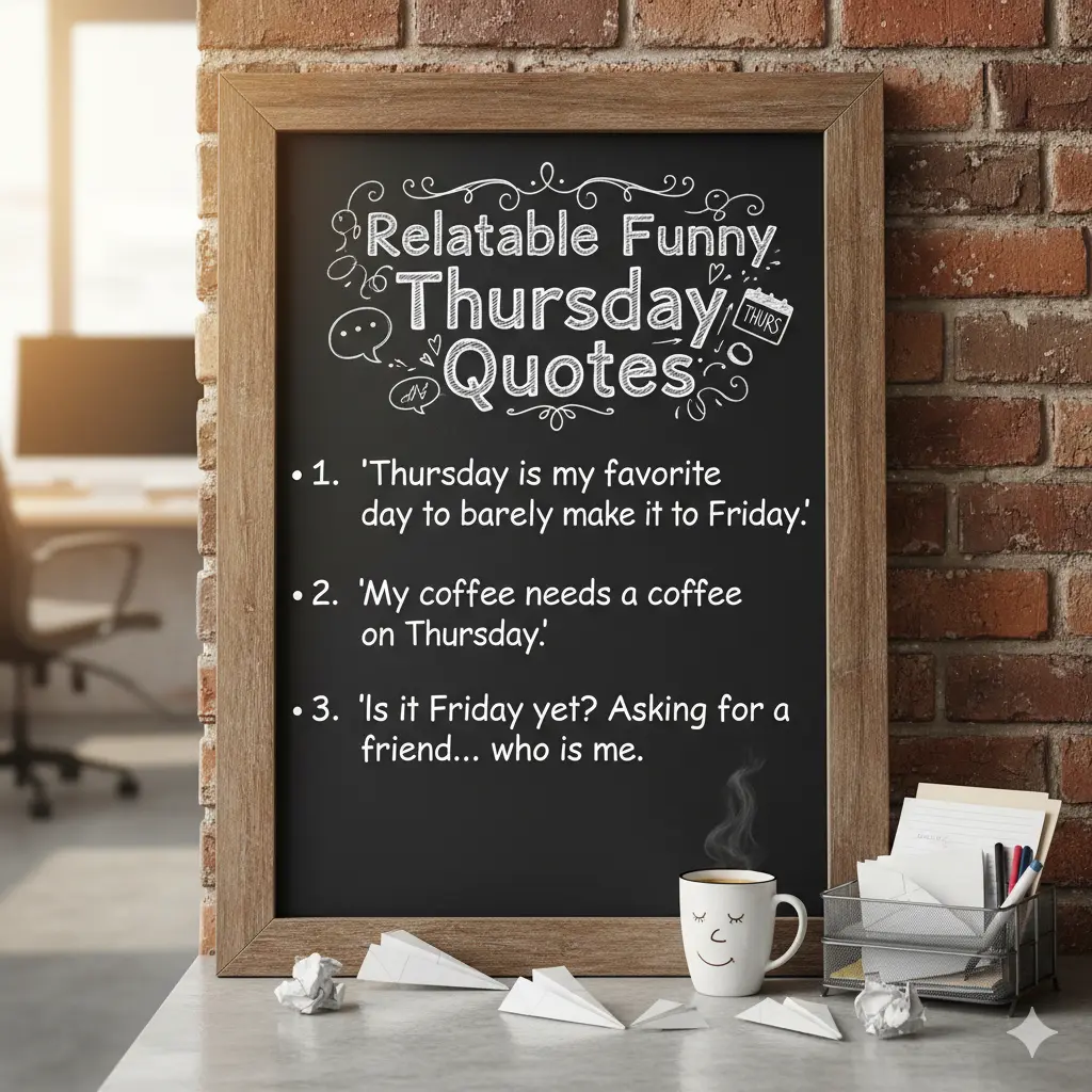 Relatable Funny Thursday Quotes