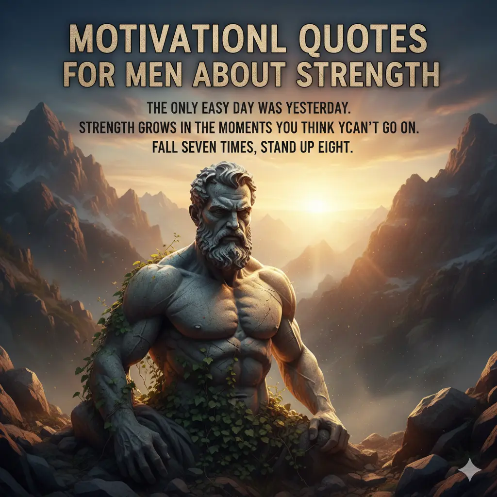  Motivational Quotes for Men About Strength