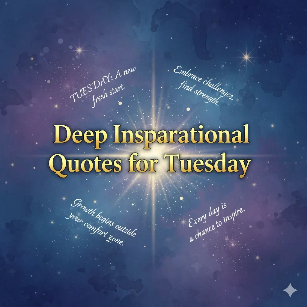 Deep Inspirational Quotes for Tuesday