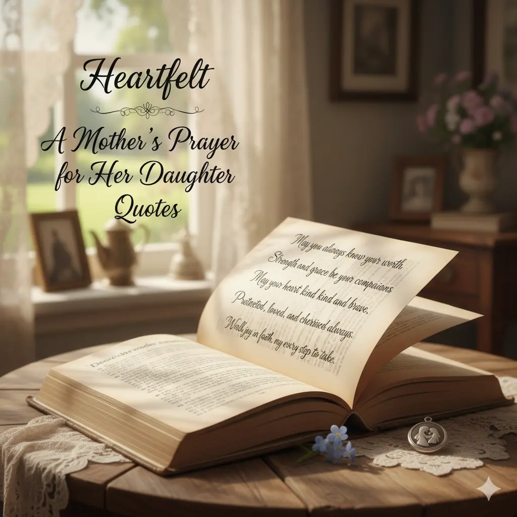 Heartfelt A Mother’s Prayer for Her Daughter Quotes