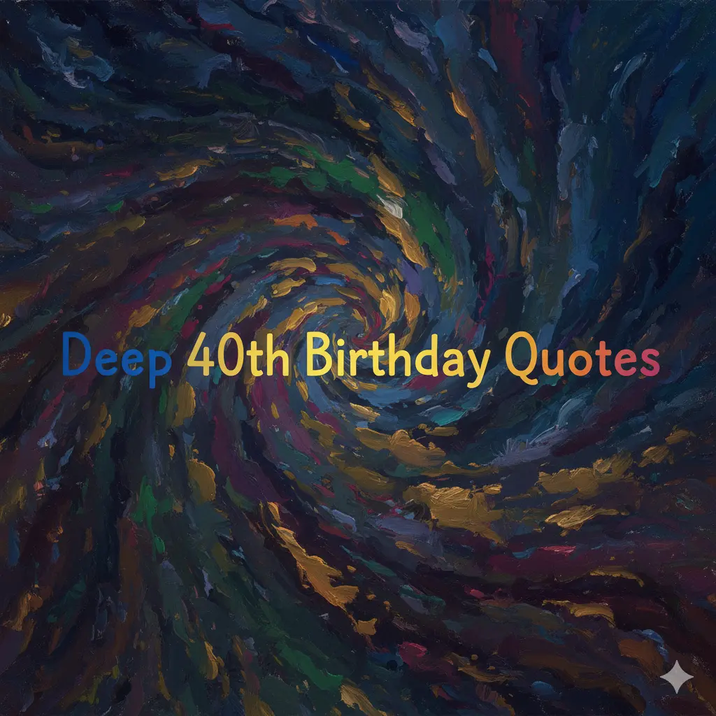Deep 40th Birthday Quotes