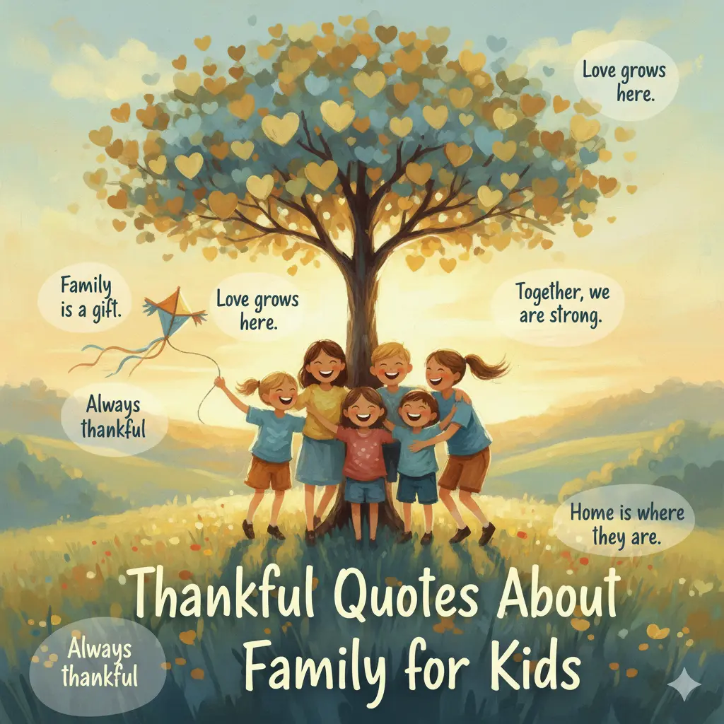 Thankful Quotes About Family for Kids