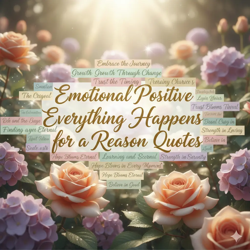 Emotional Positive Everything Happens for a Reason Quotes
