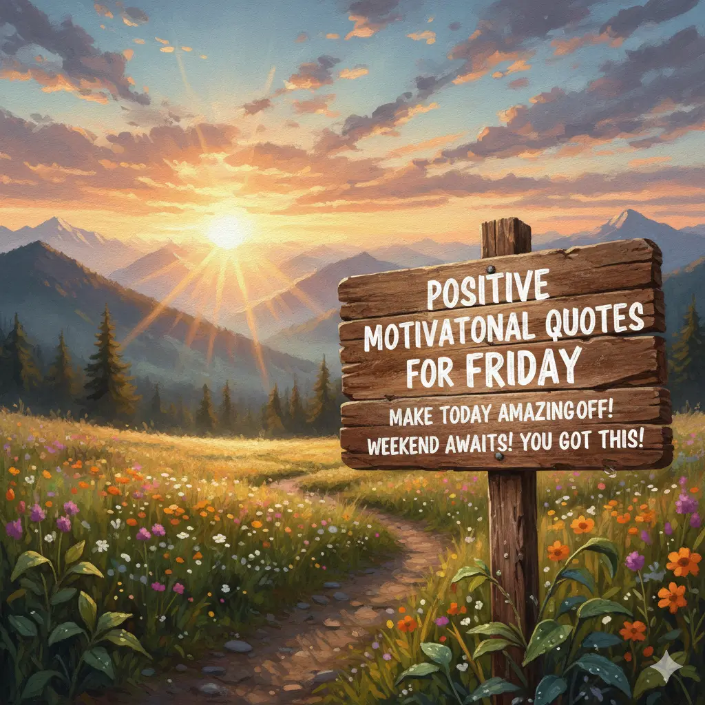 Positive Motivational Quotes for Friday
