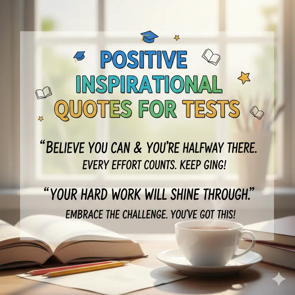Positive Inspirational Quotes for Tests