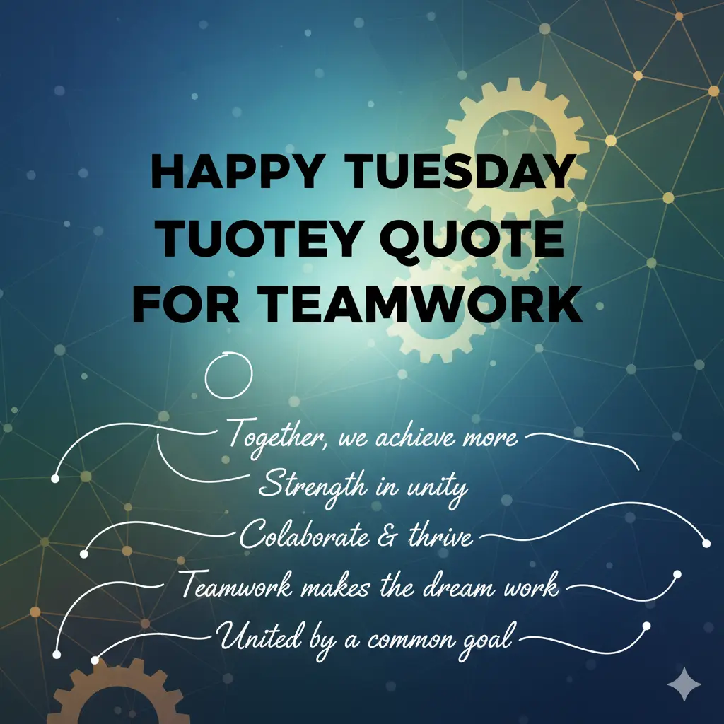 Happy Tuesday Quotes for Teamwork